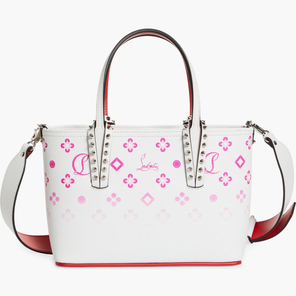 Christian Louboutin Cabata Loubinthesky Mini Tote Bag Bianco - Picture 2 of 8
